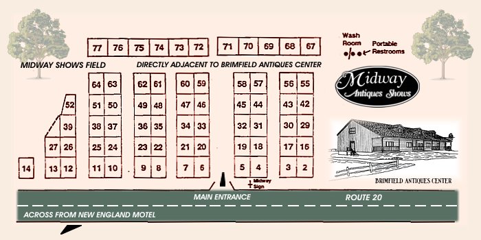 Midway Antiques Show - Field Map